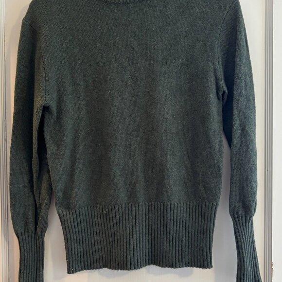 J.Crew Green Ruffle Neck Sweater - Picture 7 of 7